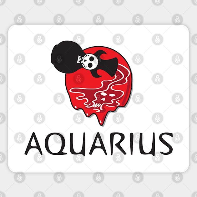 Aquarius HORRORscope Magnet by FAR Designs Co.